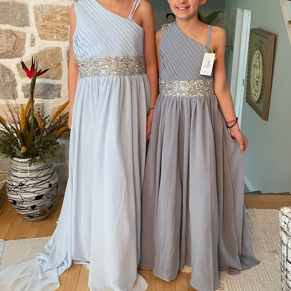 LIGHT BLUE DRESS size l6 NWT